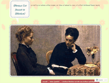 Tablet Screenshot of femmes-de-lettres.com